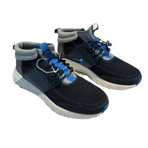 HEY DUDE Men Sirocco Mid Trail Boots Shoes Size 14 Blue Comfort Lightweight NWOT